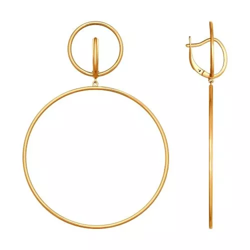 Серьги из золочёного серебра SOKOLOV x TerekhovGirl