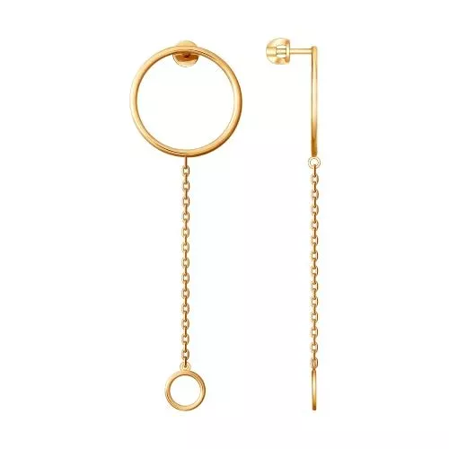 Серьги из золочёного серебра SOKOLOV x TerekhovGirl