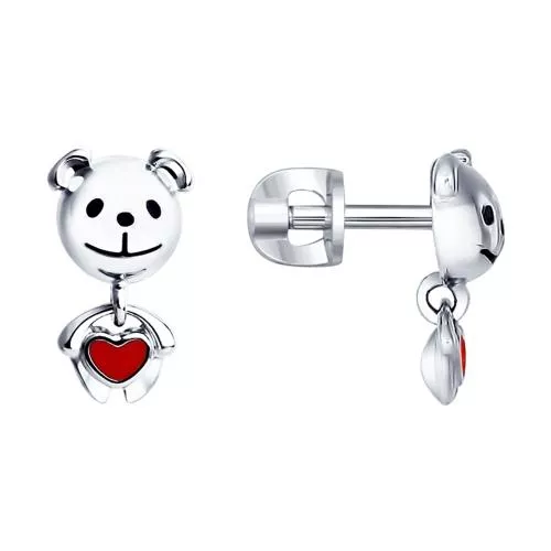 Пусеты «Медвежата»