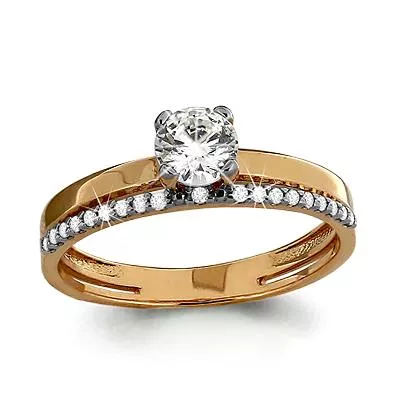 Кольцо, артикул LV962395Ак, золото