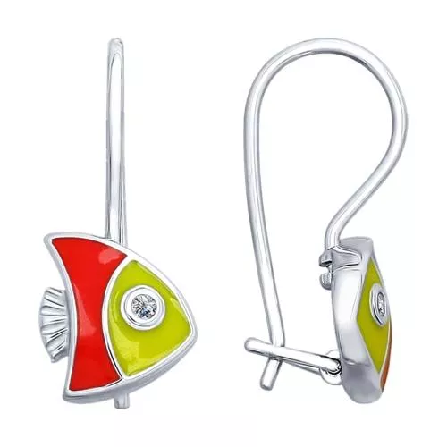 Серебряные серьги «Рыбки»