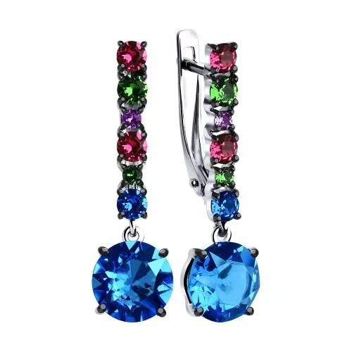 Cерьги с кристаллами Swarovski