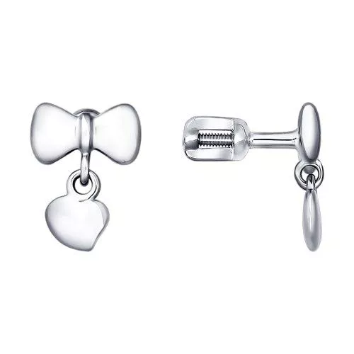 Серьги-пусеты из серебра