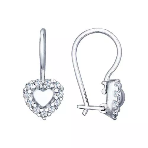 Детские серьги с французским замком