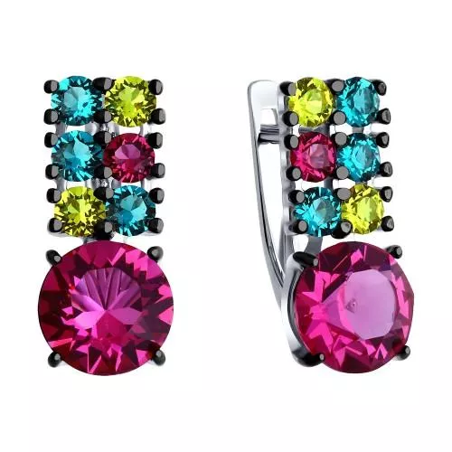 Cерьги с кристаллами Swarovski