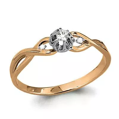 Кольцо, артикул LV962212к, золото