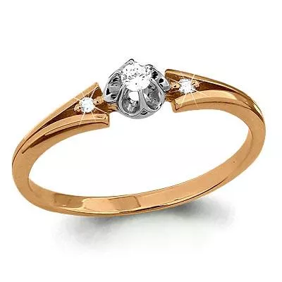 Кольцо, артикул LV962208Ак, золото