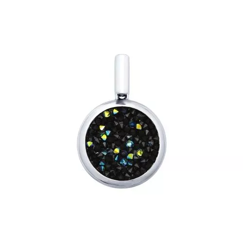 Серебряная подвеска с кристалами Swarovski