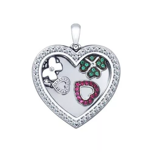 Подвеска из серебра «Сердце»