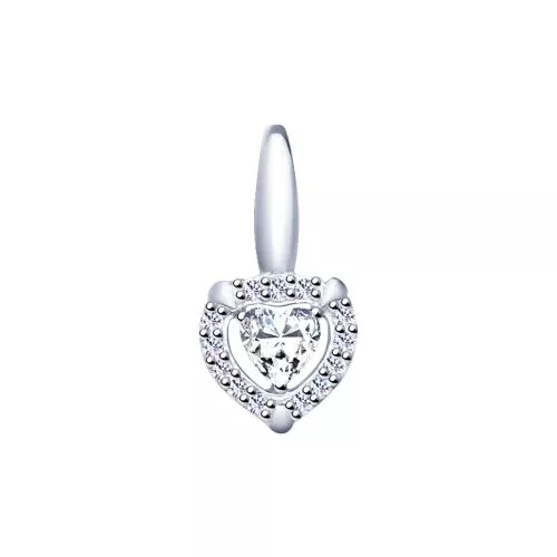 Подвеска из серебра со Swarovski Zirconia