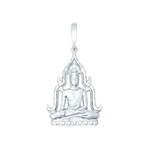 Серебряная подвеска «Будда»
