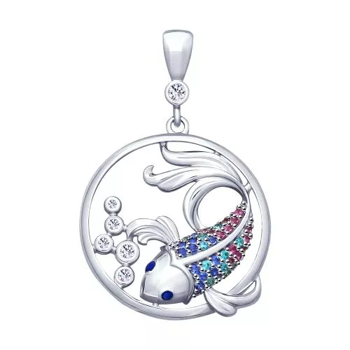 Подвеска из серебра «Рыбка»