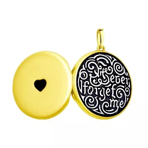 Подвеска - медальон с эмалью