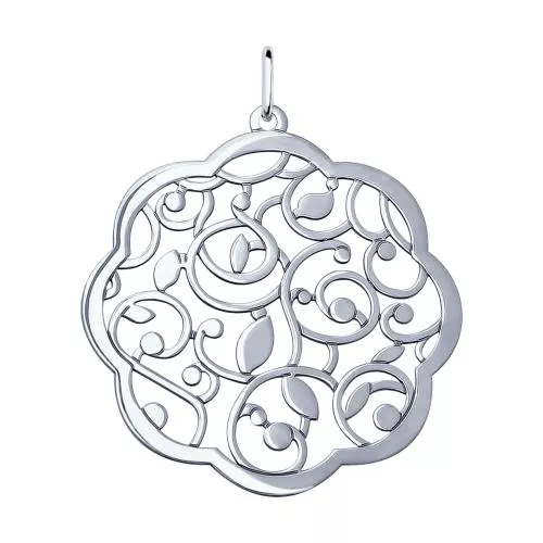 Ажурная подвеска из серебра