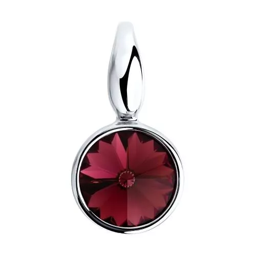 Подвеска из серебра с кристаллом Swarovski