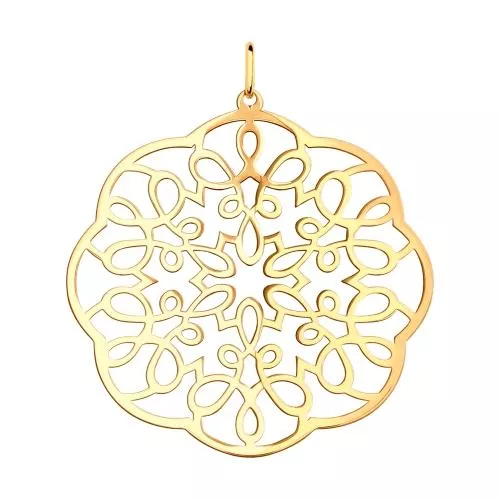 Подвеска из золочёного серебра