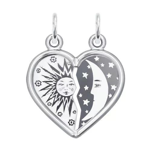 Подвеска из серебра с лазерной обработкой