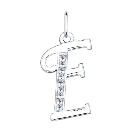Кулон буква «Е»