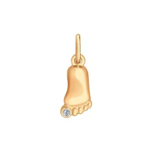Позолоченная подвеска «Пяточка»