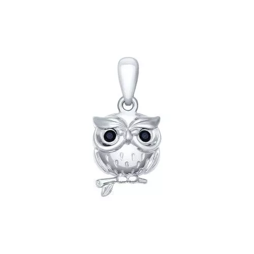 Подвеска «Совёнок» с фианитами