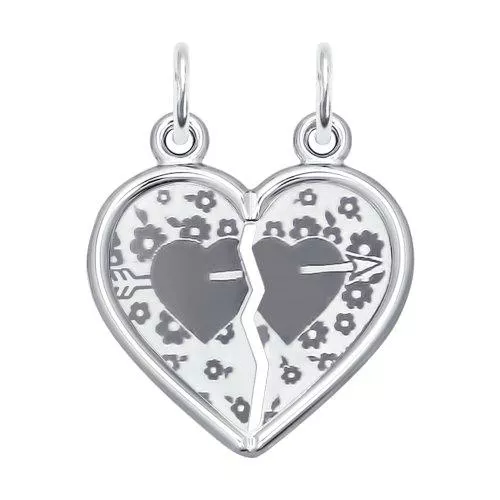 Подвеска для влюблённых «Половинки»