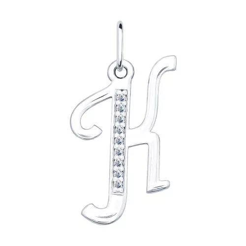 Кулон буква «К»