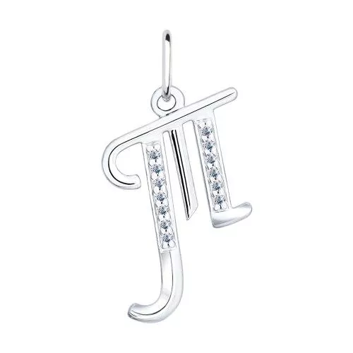 Кулон буква «Т»