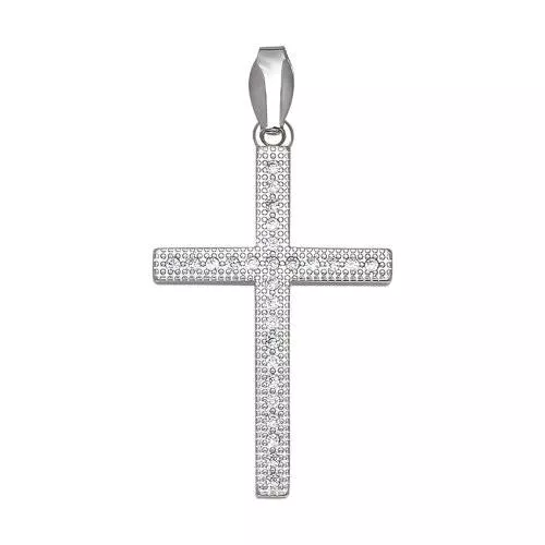 Крест с фианитами