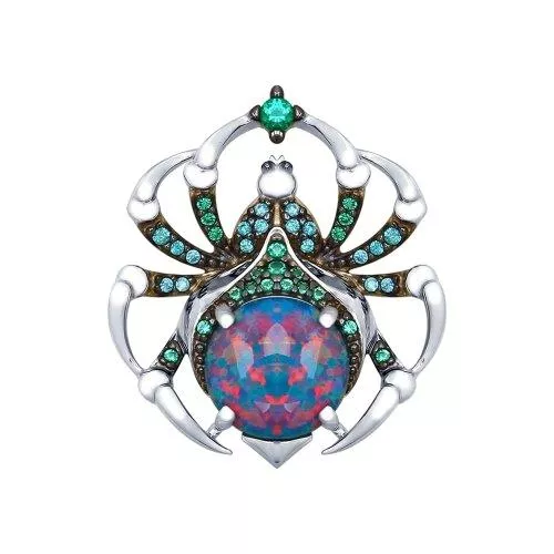 Подвеска «Паук» из серебра