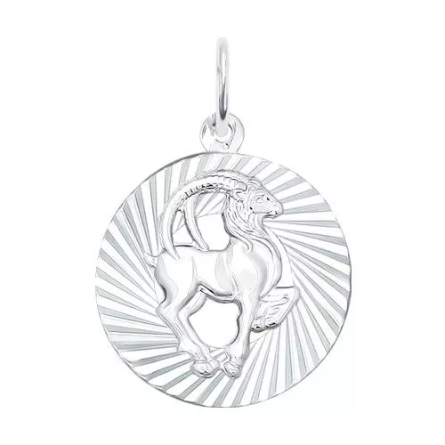 Подвеска «Знак зодиака Козерог» из серебра