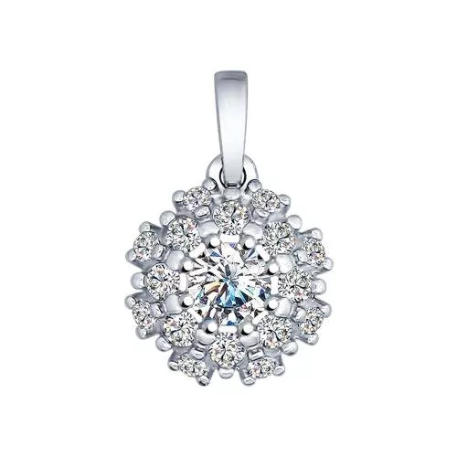 Подвеска из серебра со Swarovski Zirconia