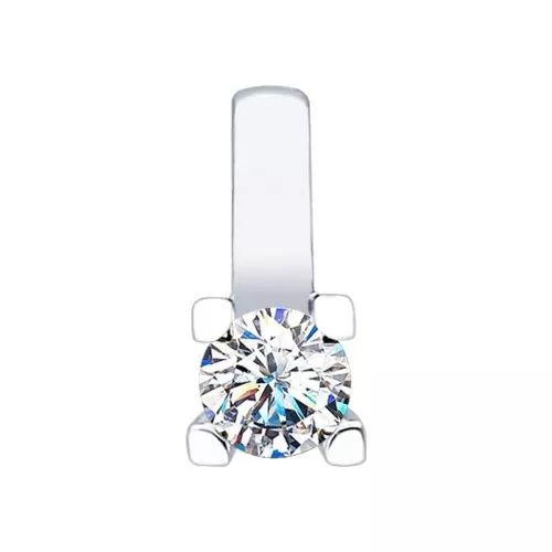 Подвеска из серебра со Swarovski Zirconia
