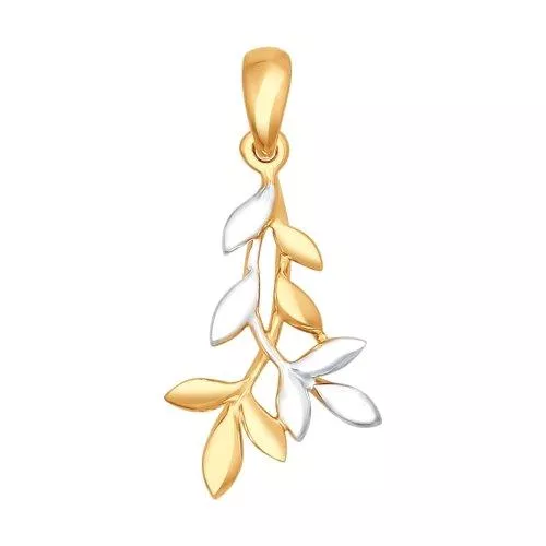 Позолоченная подвеска «Веточка»