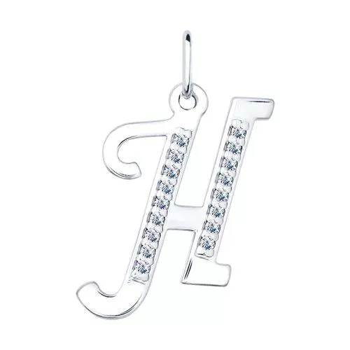 Кулон буква «H»