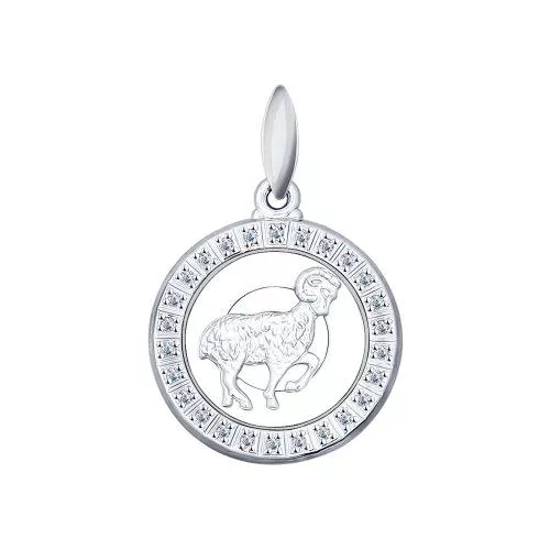 Подвеска «Знак зодиака Овен» из серебра