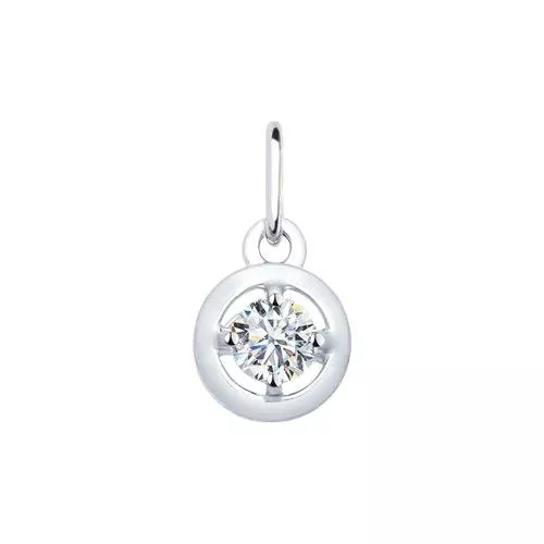 Подвеска из серебра со Swarovski Zirconia
