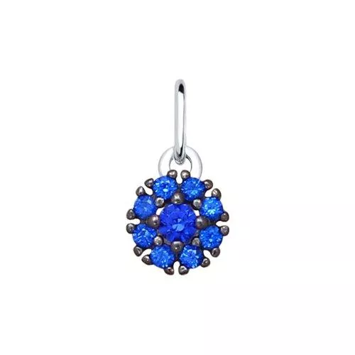 Подвеска из серебра с фианитами