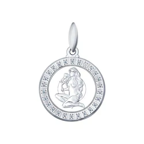 Подвеска «Знак зодиака Дева» из серебра