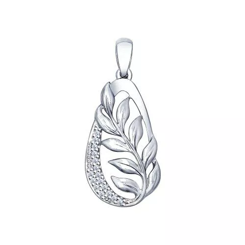 Серебряная подвеска «Веточка»