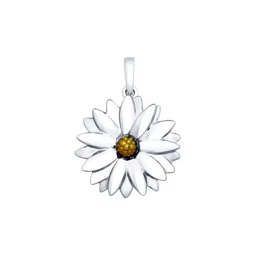 Подвеска «Ромашка» из серебра