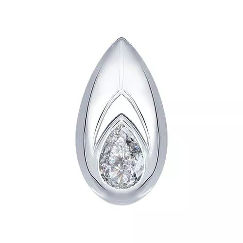 Подвеска из серебра с фианитом