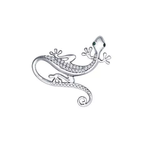 Подвеска «Ящерица» из серебра