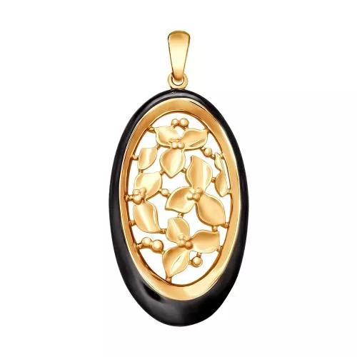 Подвеска из золочёного серебра