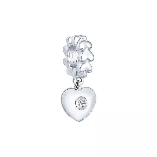 Подвеска из серебра с фианитом