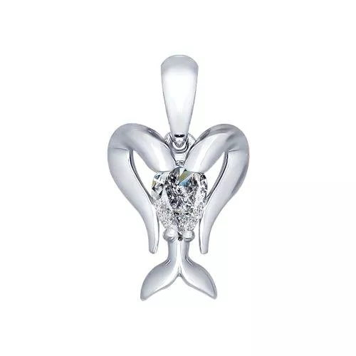 Кулон из серебра «Знак зодиака Козерог»