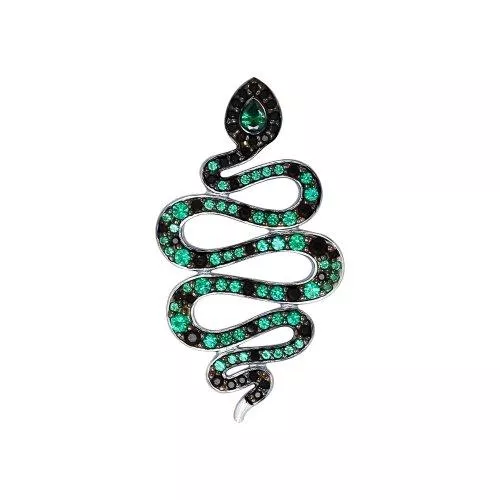 Подвеска «Змея» из серебра