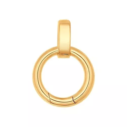 Карабин для подвесок из золочёного серебра