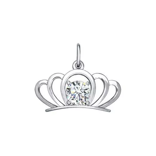 Подвеска в виде короны из серебра