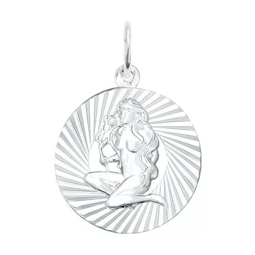 Подвеска «Знак зодиака Дева» из серебра