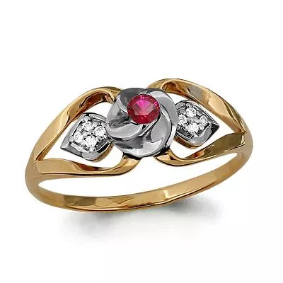 Кольцо, артикул LV962127Ак, золото